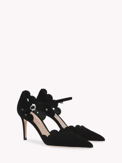 Pumps-Gianvito Rossi ARIANA D'ORSAY BLACK SUEDE