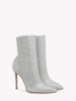 Booties-Gianvito Rossi AURORA SILVER