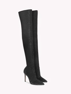Boots-Gianvito Rossi AURORA CUISSARD BLACK