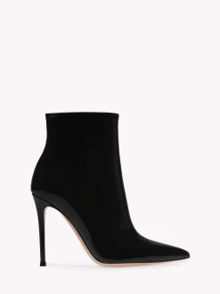 Booties-Gianvito Rossi AVRIL BOOTIE BLACK PATENT