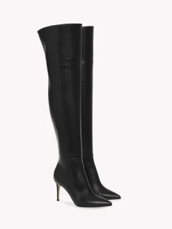 Boots-Gianvito Rossi BEA CUISSARD 85 BLACK
