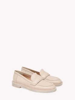 Flats-Gianvito Rossi BEDFORD MOUSSE BEIGE CALF