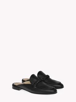 Mules-Gianvito Rossi BELEM MULE BLACK LEATHER