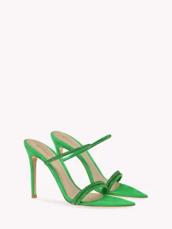 Mules-Gianvito Rossi CANNES GREEN SUEDE