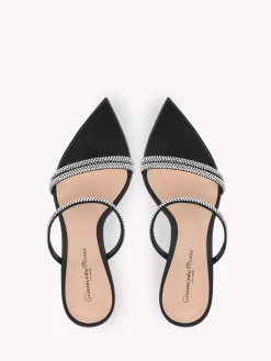 Mules-Gianvito Rossi CANNES PLATFORM BLACK