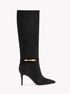Boots-Gianvito Rossi CARREY 85 BLACK LEATHER