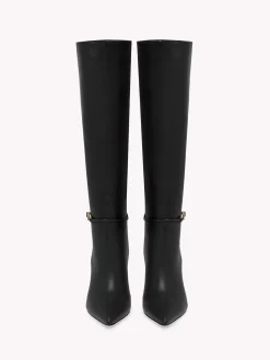 Boots-Gianvito Rossi CARREY 85 BLACK LEATHER