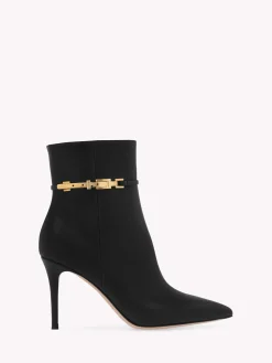 Booties-Gianvito Rossi CARREY BOOTIE 85 BLACK LEATHER