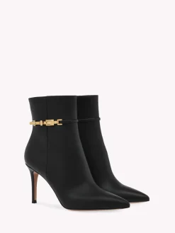 Booties-Gianvito Rossi CARREY BOOTIE 85 BLACK LEATHER