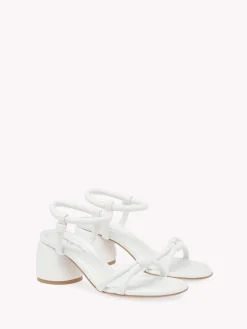 Sandals-Gianvito Rossi CASSIS WHITE LEATHER
