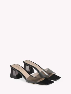 Mules|Plexi-Gianvito Rossi COSMIC BLACK