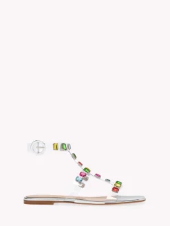 Flats|Sandals-Gianvito Rossi CRYSTAL CRASH 05 MULTICOLOR
