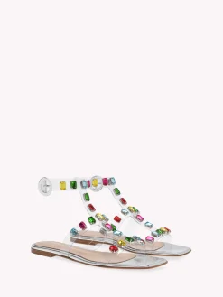 Flats|Sandals-Gianvito Rossi CRYSTAL CRASH 05 MULTICOLOR
