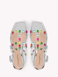 Flats|Sandals-Gianvito Rossi CRYSTAL CRASH 05 MULTICOLOR
