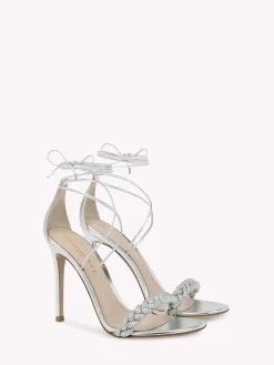 Sandals-Gianvito Rossi CRYSTAL LEOMI SILVER