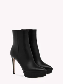 Booties-Gianvito Rossi DASHA BOOTIE BLACK LEATHER