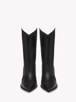 Booties-Gianvito Rossi DENVER BLACK LEATHER