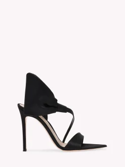 Sandals-Gianvito Rossi DOSITEA BLACK SATIN