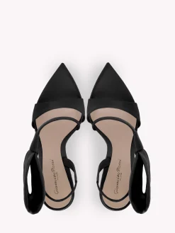 Sandals-Gianvito Rossi DOSITEA BLACK SATIN