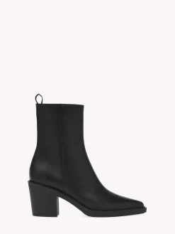 Booties-Gianvito Rossi DYLAN BLACK LEATHER