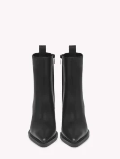 Booties-Gianvito Rossi DYLAN BLACK LEATHER