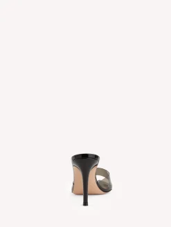 Mules|Plexi-Gianvito Rossi ELLE 85 BLACK