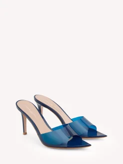 Mules|Plexi-Gianvito Rossi ELLE 85 BLUE
