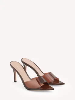 Mules|Plexi-Gianvito Rossi ELLE 85 BROWN