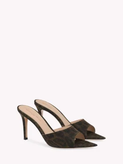 Mules-Gianvito Rossi ELLE 85 BROWN
