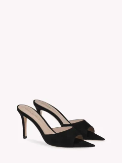 Mules-Gianvito Rossi ELLE 85 BLACK SUEDE