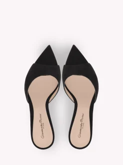 Mules-Gianvito Rossi ELLE 85 BLACK SUEDE