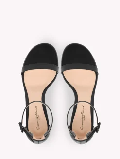 Sandals-Gianvito Rossi GAETA 45 BLACK LEATHER