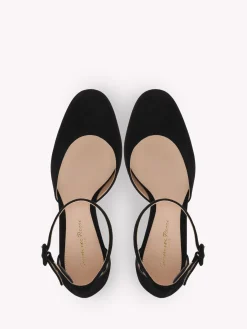 Pumps-Gianvito Rossi HOLLY D'ORSAY BLACK SUEDE