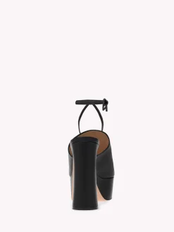 Sandals-Gianvito Rossi HOLLY LACE UP BLACK LEATHER