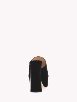 Mules-Gianvito Rossi HOLLY MULE BLACK SUEDE
