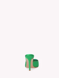 Mules-Gianvito Rossi JAIPUR MULE 85 GREEN SATIN