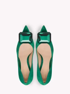 Pumps|Jaipur-Gianvito Rossi JAIPUR PUMP 85 GREEN