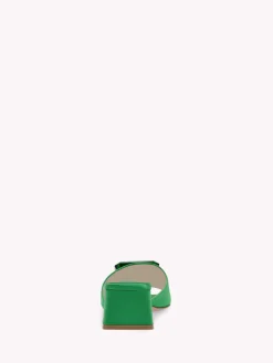 Mules-Gianvito Rossi JAIPUR SLIDE 45 GREEN SATIN