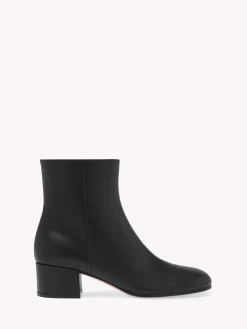 Booties-Gianvito Rossi JOELLE 45 BLACK LEATHER