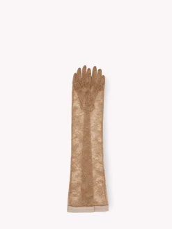 Accessories-Gianvito Rossi LACE GLOVES PINK