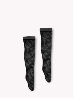 Accessories-Gianvito Rossi LACE SOCKS BLACK