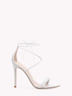 Sandals-Gianvito Rossi LEOMI WHITE LEATHER