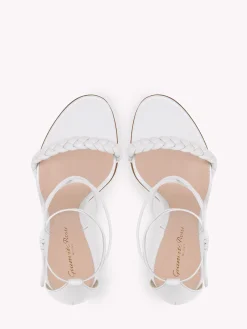 Sandals-Gianvito Rossi LEOMI WHITE LEATHER