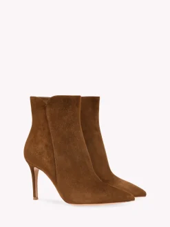Booties-Gianvito Rossi LEVY 85 BROWN