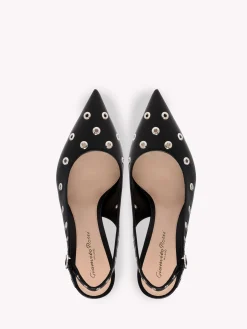 Pumps-Gianvito Rossi LYDIA SLING BLACK LEATHER