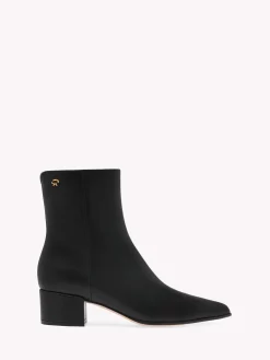 Booties-Gianvito Rossi LYELL 45 BLACK LEATHER