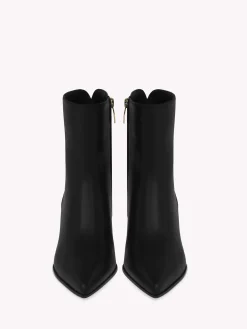 Booties-Gianvito Rossi LYELL 45 BLACK LEATHER