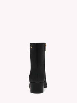 Booties-Gianvito Rossi LYELL 45 BLACK LEATHER