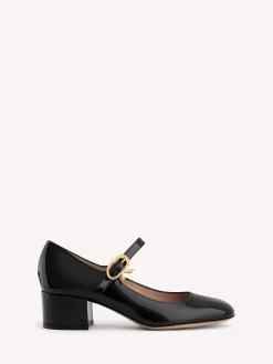 Pumps-Gianvito Rossi MARY RIBBON BLACK PATENT