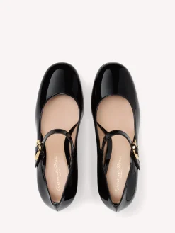 Pumps-Gianvito Rossi MARY RIBBON BLACK PATENT